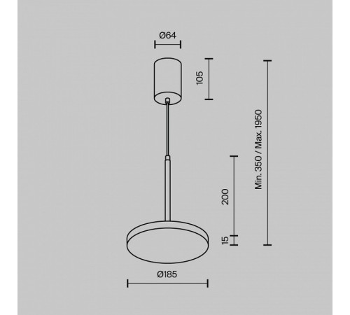 Подвесной светильник Maytoni Plato P076PL-L12W3K-B Подвесной светильник Maytoni Plato P076PL-L12W3K-B