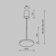 Подвесной светильник Maytoni Plato P076PL-L12W4K-BS