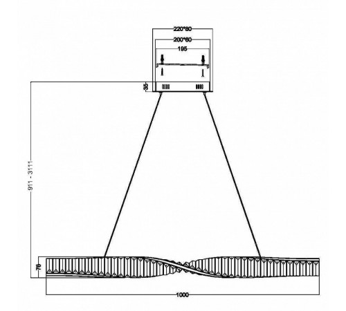Подвесная люстра Maytoni Krone P097PL-L28BS3K Подвесная люстра Maytoni Krone P097PL-L28BS3K