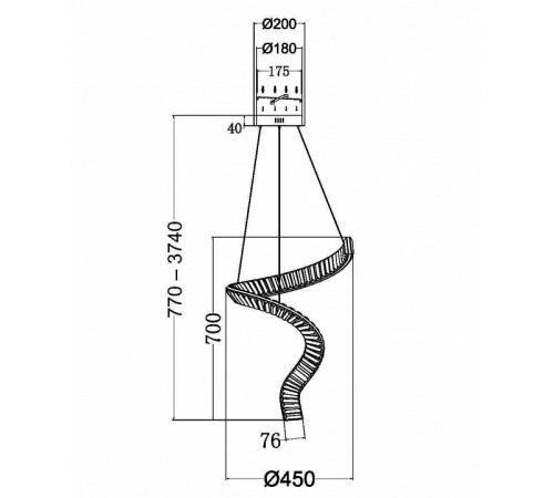 Подвесная люстра Maytoni Krone P097PL-L48BS3K Подвесная люстра Maytoni Krone P097PL-L48BS3K