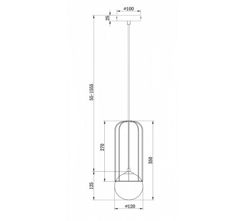 Подвесной светильник Maytoni Telford P361PL-01G Подвесной светильник Maytoni Telford P361PL-01G