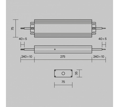 Блок питания Maytoni Power Supply Magnetic PSL008-250W-48V-IP67 Блок питания Maytoni Power Supply Magnetic PSL008-250W-48V-IP67