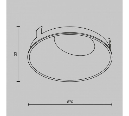 Декоративная рамка-отражатель Maytoni Wise Ring057-10-MG