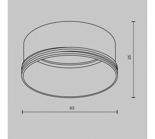 Кольцо декоративное для однофазного трекового светильника Maytoni Technical Focus LED RingL-20-W Кольцо декоративное для однофазного трекового светильника Maytoni Technical Focus LED RingL-20-W
