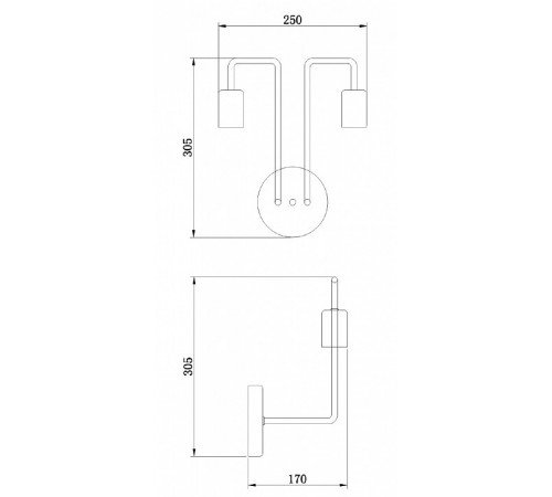 Бра Maytoni Gilbert T532WL-02B Бра Maytoni Gilbert T532WL-02B