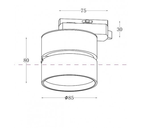 Трековый светильник Maytoni ONDA TR007-1-12W3K-W