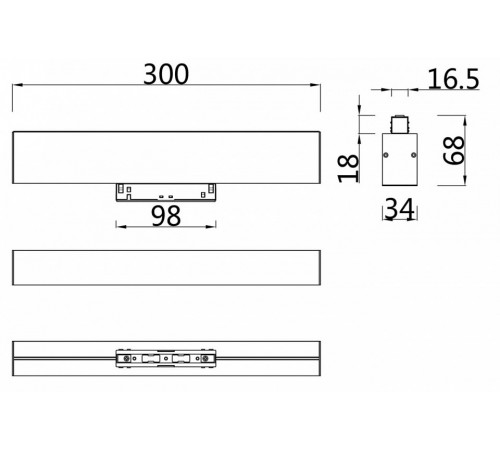 Трековый светильник Maytoni Technical BASIS TR012-2-12W4K-W