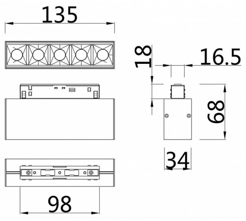 Трековый светильник Maytoni Technical Points TR014-2-10W3K-W