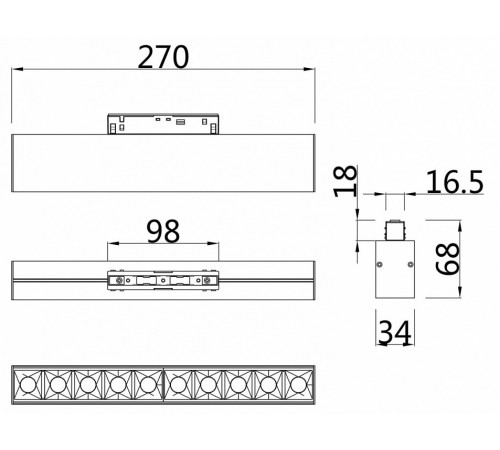 Трековый светильник Maytoni Technical Points TR014-2-20W3K-W