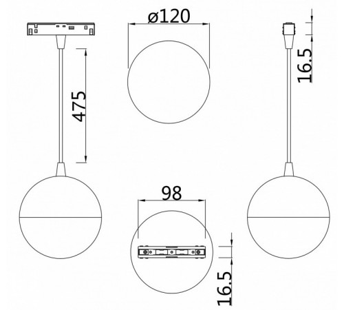 Трековый светильник Maytoni Technical Kiat TR018-2-10W3K-W