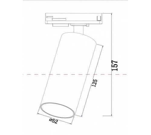 Трековый светильник Maytoni Technical Focus LED TR021-1-12W3K-W-D-W