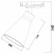 Трековый светильник Maytoni Virar TR022-1-GU10-B