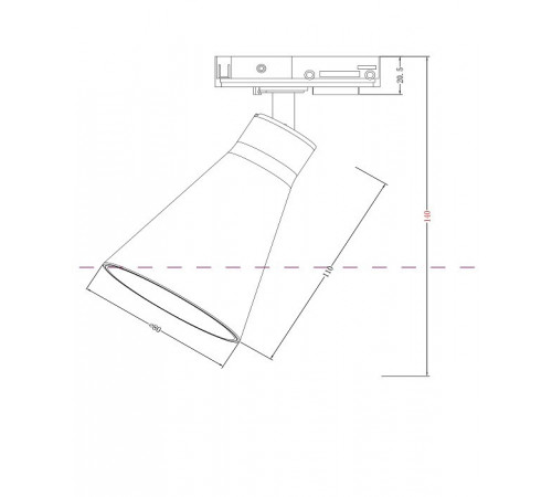 Трековый светильник Maytoni Virar TR022-1-GU10-W Трековый светильник Maytoni Virar TR022-1-GU10-W