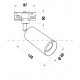 Трековый светильник Maytoni Technical Focus TR028-3-GU10-B