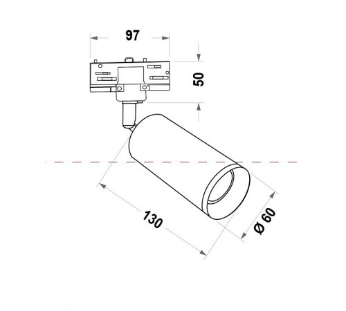 Трековый светильник Maytoni Technical Focus TR028-3-GU10-W Трековый светильник Maytoni Technical Focus TR028-3-GU10-W