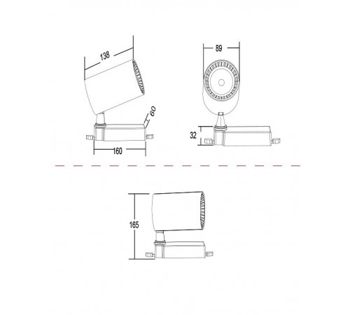 Трековый светильник Maytoni Technical Vuoro TR029-3-20W3K-M-B Трековый светильник Maytoni Technical Vuoro TR029-3-20W3K-M-B