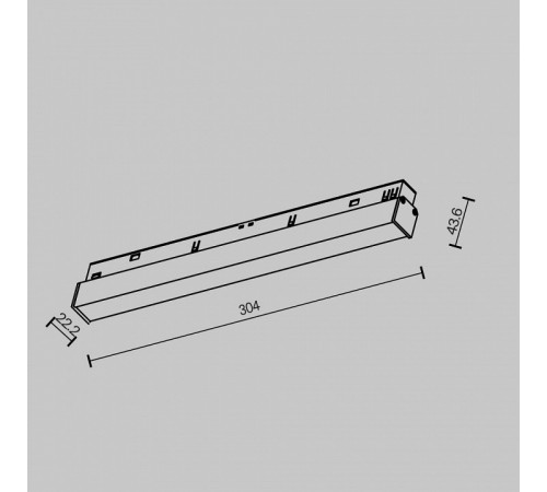 Трековый магнитный светильник Maytoni Basis TR030-2-12W2.7K-B Трековый магнитный светильник Maytoni Basis TR030-2-12W2.7K-B