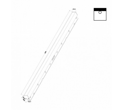 Трековый светодиодный светильник Maytoni Technical Basis TR030-2-24W3K-B