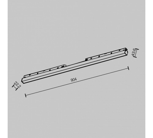 Трековый магнитный светильник Maytoni Basis TR030-2-30W2.7K-B