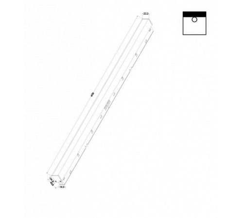 Трековый светодиодный светильник Maytoni Technical Basis TR030-4-24W3K-WW-DS-B