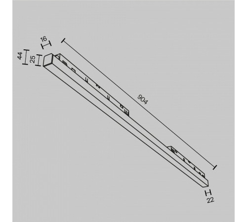 Трековый магнитный светильник Maytoni Basis TR030-4-30WTW-DSZ-B