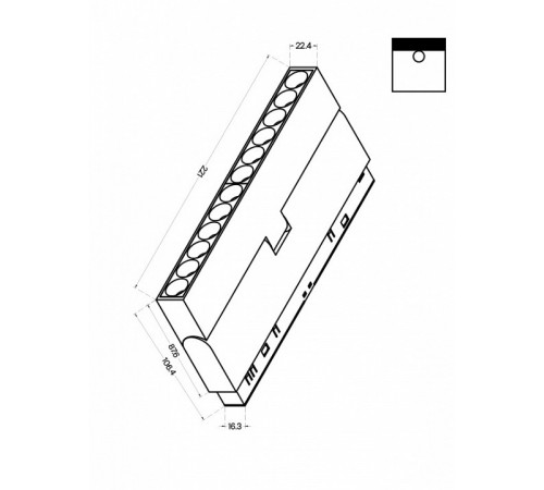 Трековый светодиодный светильник Maytoni Technical Points rot TR033-2-12W4K-B Трековый светодиодный светильник Maytoni Technical Points rot TR033-2-12W4K-B