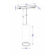 Трековый подвесной светодиодный светильник Maytoni Technica Focus Led TR041-4-12W3K-M-DS-B
