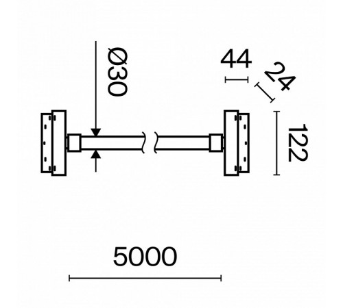 Трековый подвесной светильник Maytoni Tau TR101-2-100W3K-B Трековый подвесной светильник Maytoni Tau TR101-2-100W3K-B