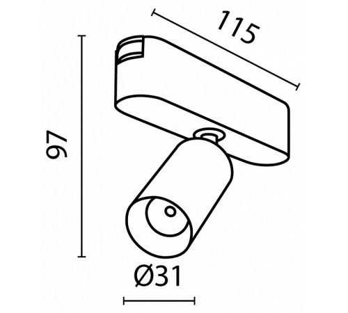 Трековый светильник Maytoni Focus LED TR103-1-5W4K-M-B Трековый светильник Maytoni Focus LED TR103-1-5W4K-M-B