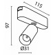 Трековый светильник Maytoni Focus LED TR103-1-5W4K-M-B