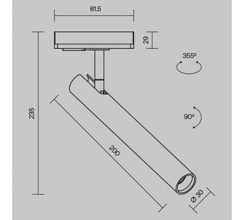 Трековый светильник Maytoni Focus T TR141-1-6W3K-M-BS Трековый светильник Maytoni Focus T TR141-1-6W3K-M-BS