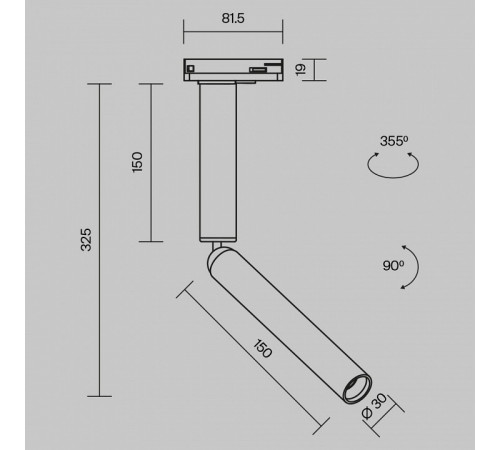 Трековый однофазный светильник Maytoni Focus T TR142-1-6W3K-B Трековый однофазный светильник Maytoni Focus T TR142-1-6W3K-B