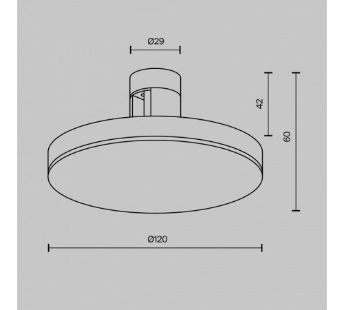 Трековый магнитный светильник Maytoni Plato TR152-1-7W4K-BS Трековый магнитный светильник Maytoni Plato TR152-1-7W4K-BS