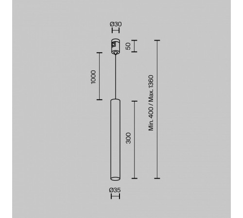 Трековый магнитный светильник Maytoni Focus LED TR155-1-5W3K-B