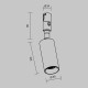 Трековый магнитный светильник Maytoni Focus Led TR201-1-10W3K-M-B