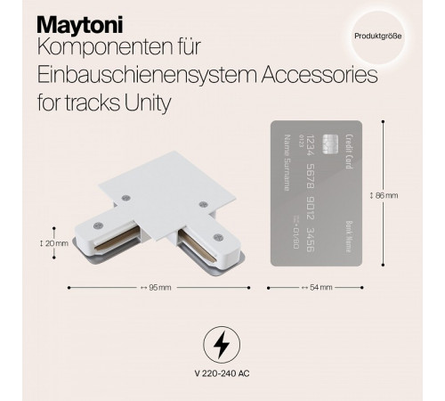 Коннектор Maytoni Accessories for tracks TRA002CL-11W Коннектор Maytoni Accessories for tracks TRA002CL-11W