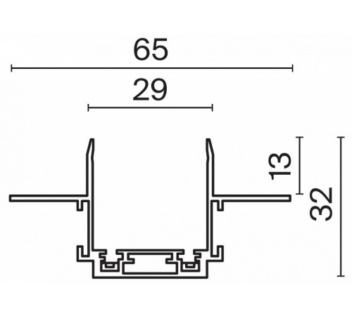 Шинопровод встраиваемый Maytoni Busbar trunkings Radity TRA084MP-12W Шинопровод встраиваемый Maytoni Busbar trunkings Radity TRA084MP-12W