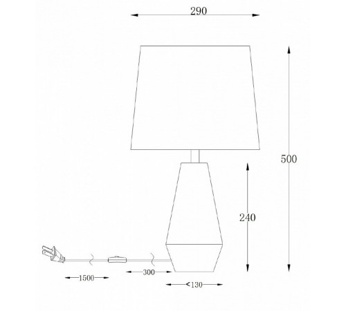 Настольная лампа Maytoni Calvin Table Z181-TL-01-B Настольная лампа Maytoni Calvin Table Z181-TL-01-B
