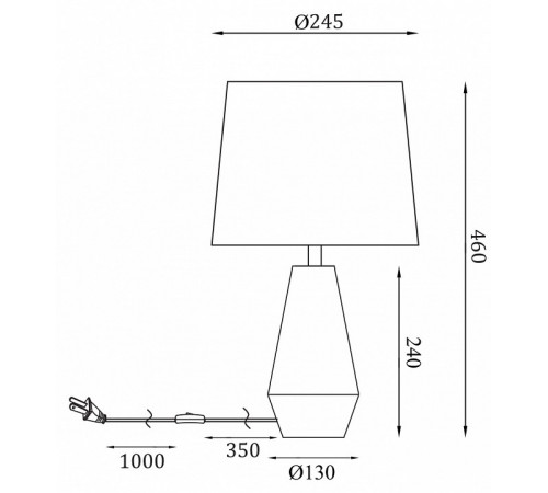 Настольная лампа Maytoni Calvin Table Z181-TL-01-W Настольная лампа Maytoni Calvin Table Z181-TL-01-W