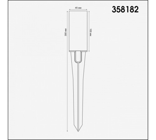 Грунтовый светильник Novotech 358182 Грунтовый светильник Novotech 358182