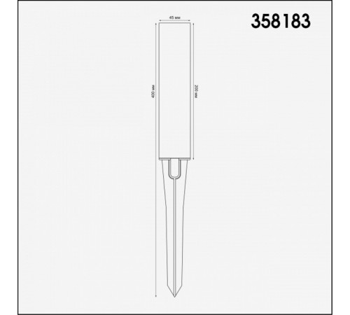 Грунтовый светильник Novotech 358183 Грунтовый светильник Novotech 358183