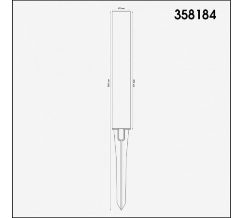 Грунтовый светильник Novotech 358184
