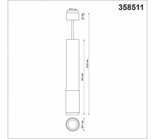 Подвесной светильник Novotech Mais Led 358511
