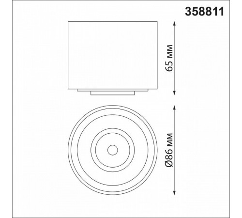 Накладной светильник Novotech Gesso 358811 Накладной светильник Novotech Gesso 358811