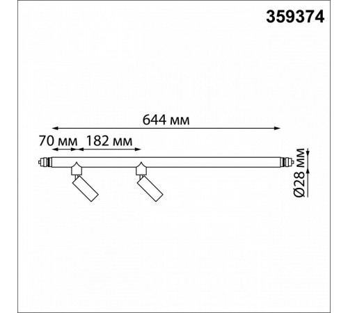 Модульный светодиодный светильник Novotech Konst Glat 359374