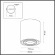Потолочный светильник Odeon Light Tuborino 3567/1C
