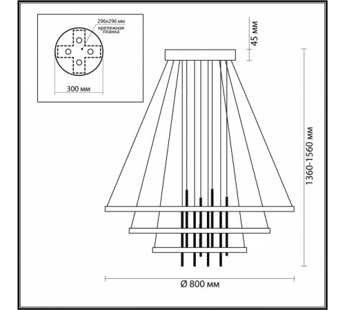 Подвесной светильник Odeon Light 3901/99L
