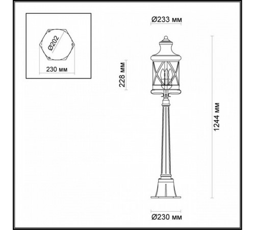 Уличный светильник Odeon Light Sation 4045/3F