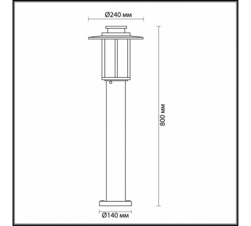 Уличный светильник Odeon Light Mito 4047/1F Уличный светильник Odeon Light Mito 4047/1F