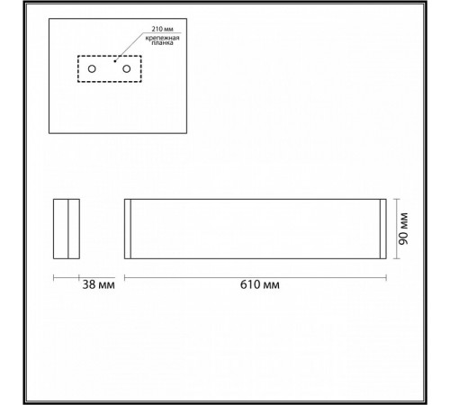 Настенный светильник Odeon Light Framant 4294/20WL
